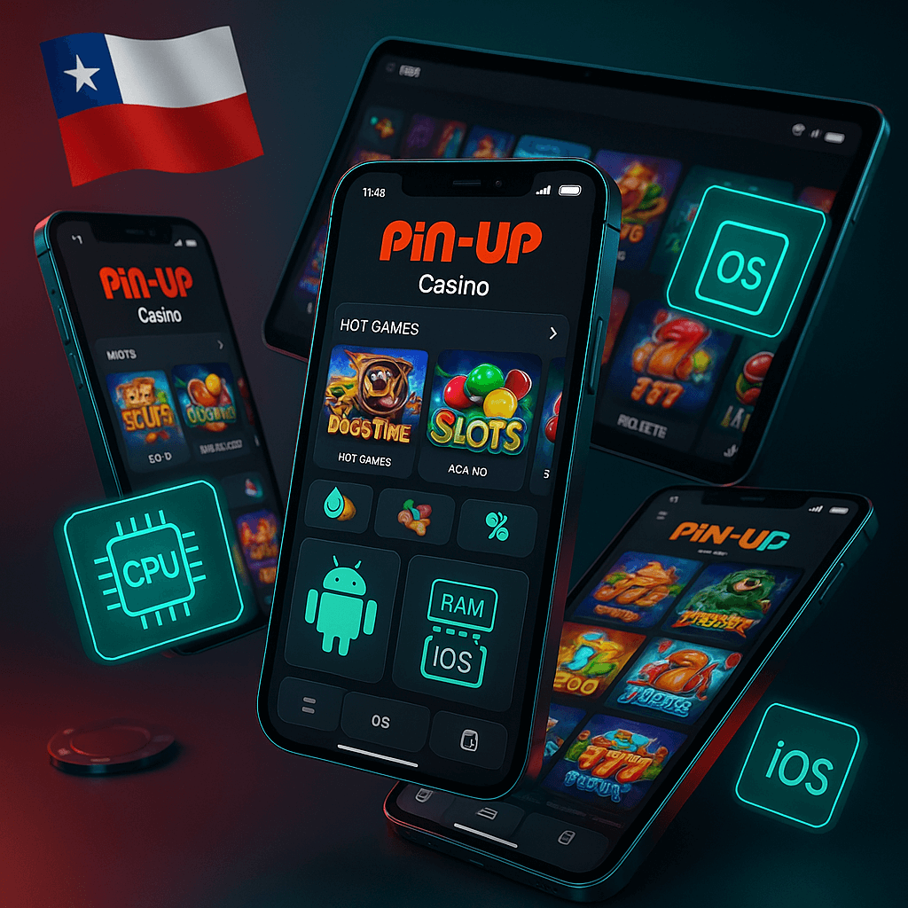 Gráfico que muestra los requisitos mínimos y los dispositivos compatibles con la aplicación de Pin-Up.